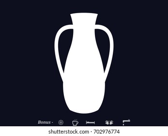 vase, pitcher, icon, vector illustration eps10