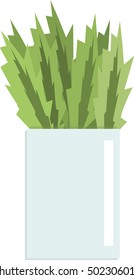 vase with plant