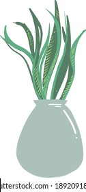 a vase of Plant grass illustration in vector format  