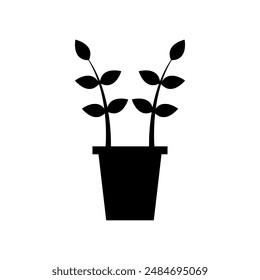 Vase plant icon illustrated in vector