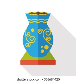 vase pottery flat icon