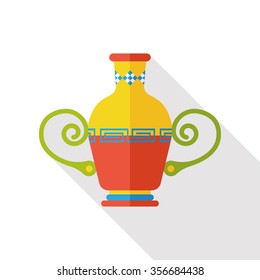 vase pottery flat icon