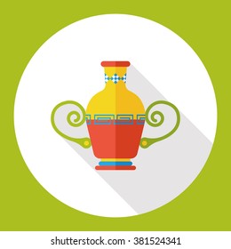 vase pottery flat icon