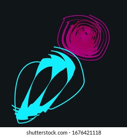 vase and roses abstract vector
