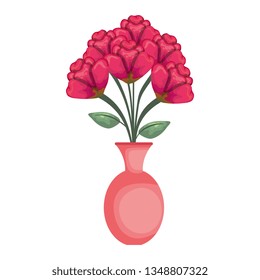 vase with roses icon