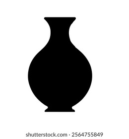 Vase silhouette icon vector design.

