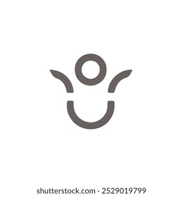 Vase silhouette logo, icon, vector illustration