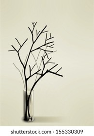   Vase   Silhouette - Vector File EPS10