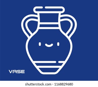 VASE SYMBOL VECTOR ICON