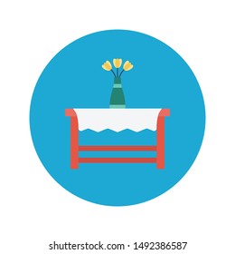 vase table glyph flat vector icon