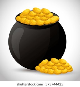 Vase of treasure icon
