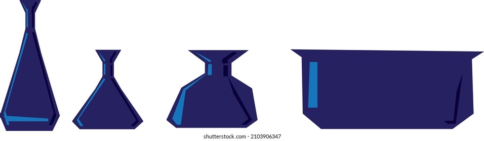 almacén de minimalismo de estilo plano vectorial de jarrón