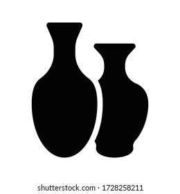 vase vector glyph color icon 