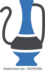 vase vector glyph color icon