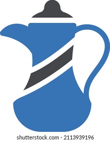 vase vector glyph color icon