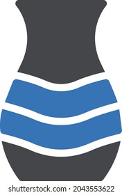 vase vector glyph colour icon