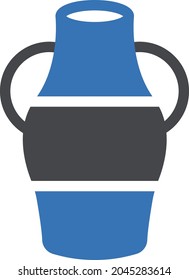 vase vector glyph colour icon