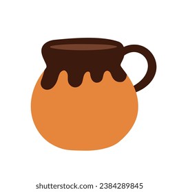 Vase vector icon. amphora illustration sign. jug symbol.
