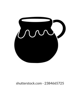 Vase vector icon. amphora illustration sign. jug symbol.