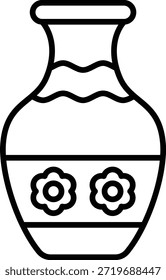 Icono de Vector de jarrón. Se puede utilizar para aplicaciones de impresión, móviles y de Web.