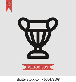 Vase vector icon, illustration symbol
