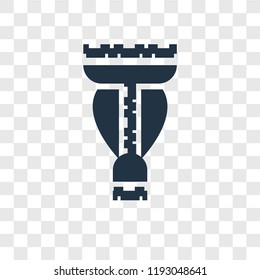 Vase vector icon isolated on transparent background, Vase transparency logo concept