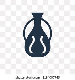 Vase vector icon isolated on transparent background, Vase transparency concept can be used web and mobile