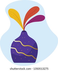 vase vector illustration. Concept for web design, app, icon, logo, print