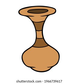 vase vector illustration,
isolated on white background.top view