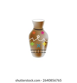 vase vector illustration of an object used to put flowers or decorations at home