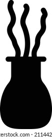 Vase Vector illustration on a transparent background.Premium quality symmbols.Glyphs vector icon for concept and graphic design.