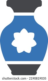 vase Vector illustration on a transparent background. Premium quality symbols. Glyphs  vector icon for concept and graphic design.