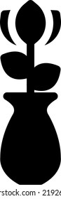 vase Vector illustration on a transparent background. Premium quality symmbols. Glyphs vector icons for concept and graphic design.