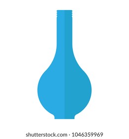Vase with water icon. Vector illustration of a beautiful flower vase. 