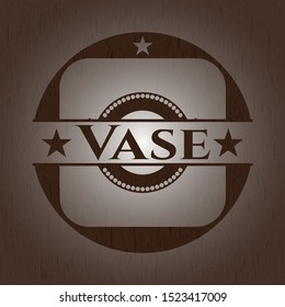 Vase wooden signboards. Vector Illustration.