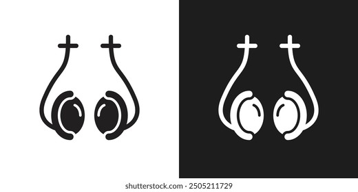 Vector del sistema del logotipo del icono de la vasectomía
