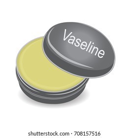 Vaseline vector illustration on a white background