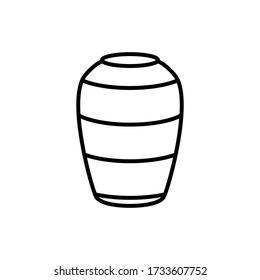 vases icon  with outline style vector for your web design, logo, UI. illustration