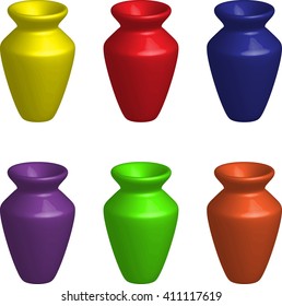 vases multicolor