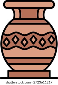 Vases Novo Vetor de Design de Ícone Criativo