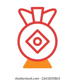 vask icon duotone red style chinese new year illustration vector perfect. Icon sign from modern collection for web. Nice design perfect.
