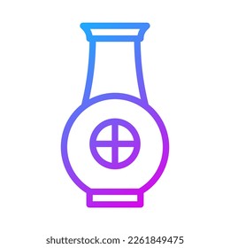 vask icon gradient purple style chinese new year illustration vector perfect. Icon sign from modern collection for web. Nice design perfect.