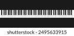 A vast collection of white and black keys on a piano keyboard suitable for musicthemed designs