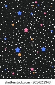 A vast space with many stars background.Eps 10 vector.