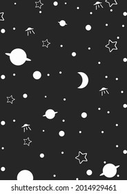 A vast space with many stars background.Eps 10 vector.