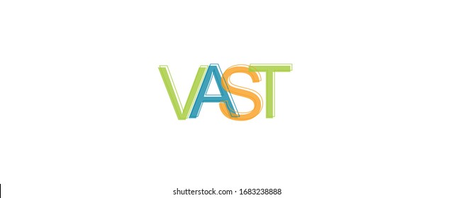 Vast word concept. Use for cover, banner, blog. 