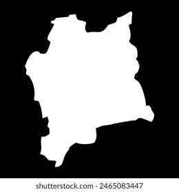 Vastmanland county map, province of Sweden. Vector illustration.