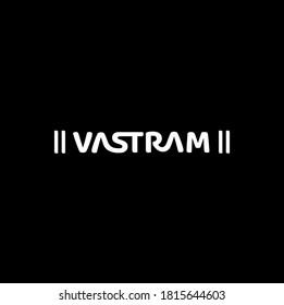 Vastram typo logo. Vastram is a Sanskrit word it  means garment.