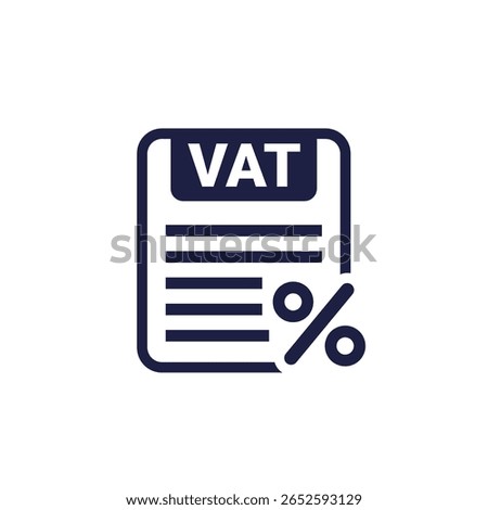 VAT icon, Value Added Tax