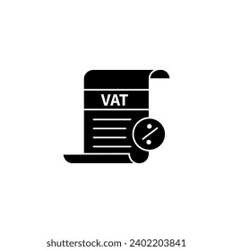 VAT taxes concept line icon. Simple element illustration. VAT taxes concept outline symbol design.